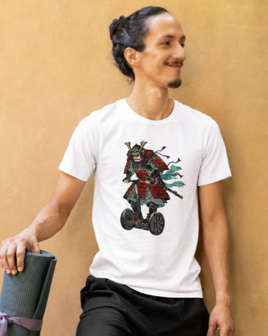 Samurai on a Segway T-Shirt – Japanese Art Graphic Tee