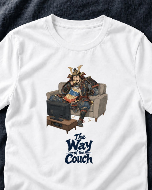 The Way of the Couch Samurai T-Shirt – Funny Japanese Art Unisex Graphic Tee
