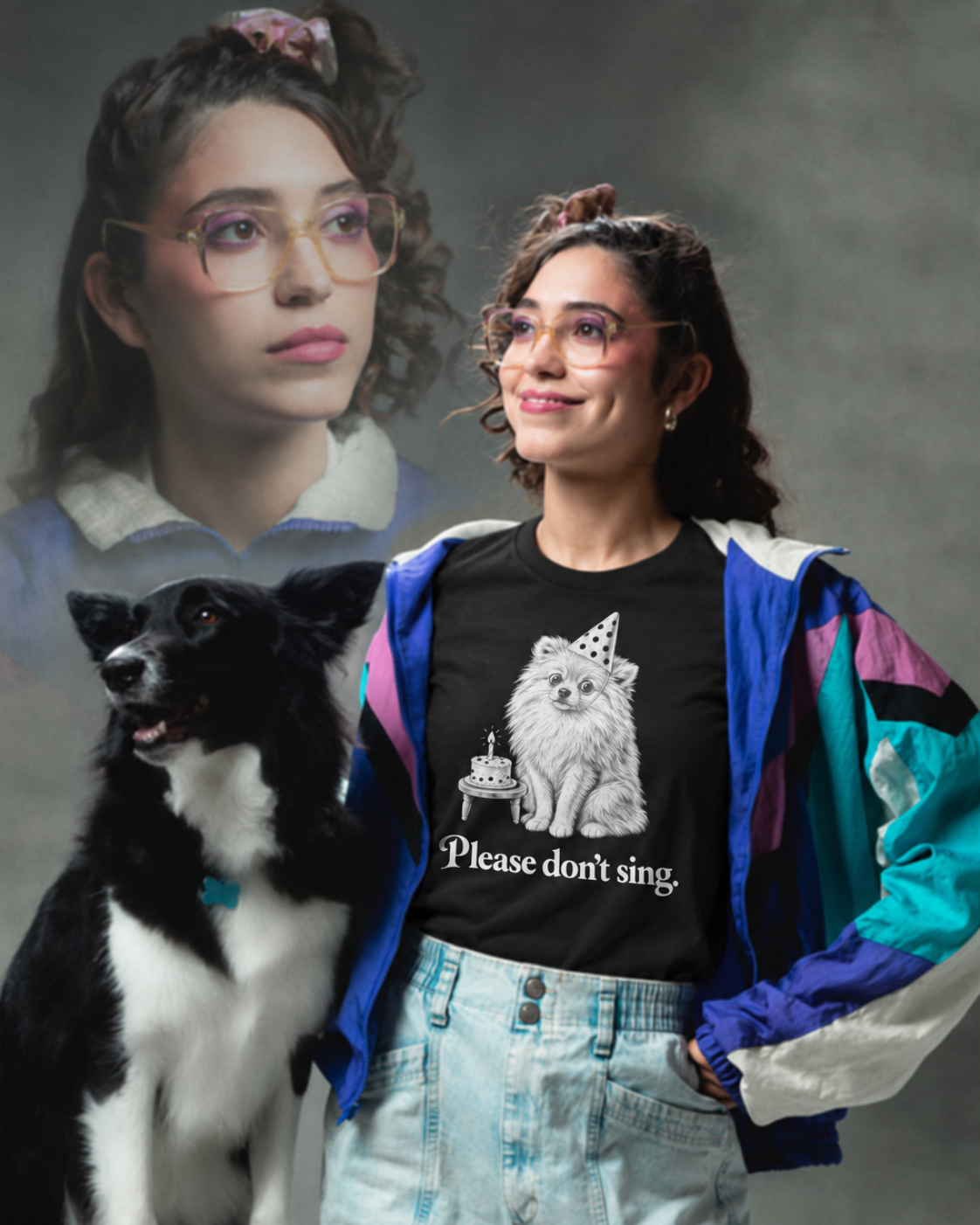 Please Don't Sing Dog Unisex T-Shirt – Funny Birthday Graphic Tee
