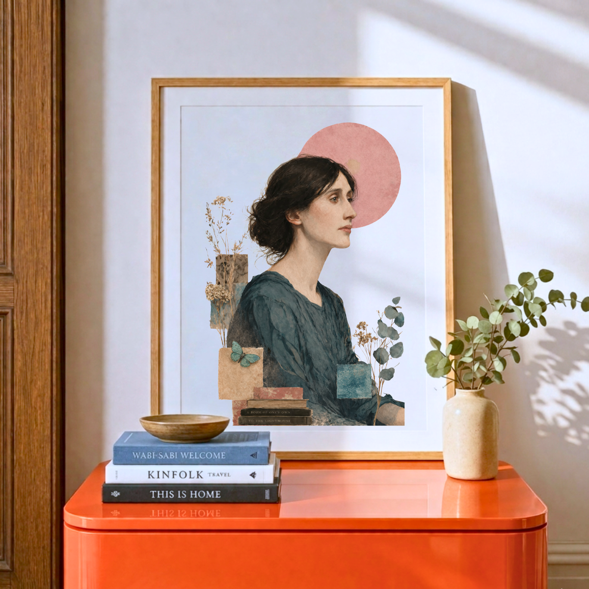 Virginia Woolf Print, Literary Wall Art for Reading Nook, Digital Download