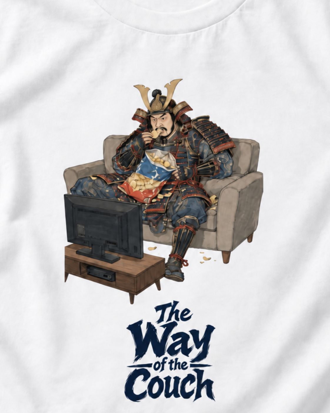 The Way of the Couch Samurai T-Shirt – Funny Japanese Art Unisex Graphic Tee