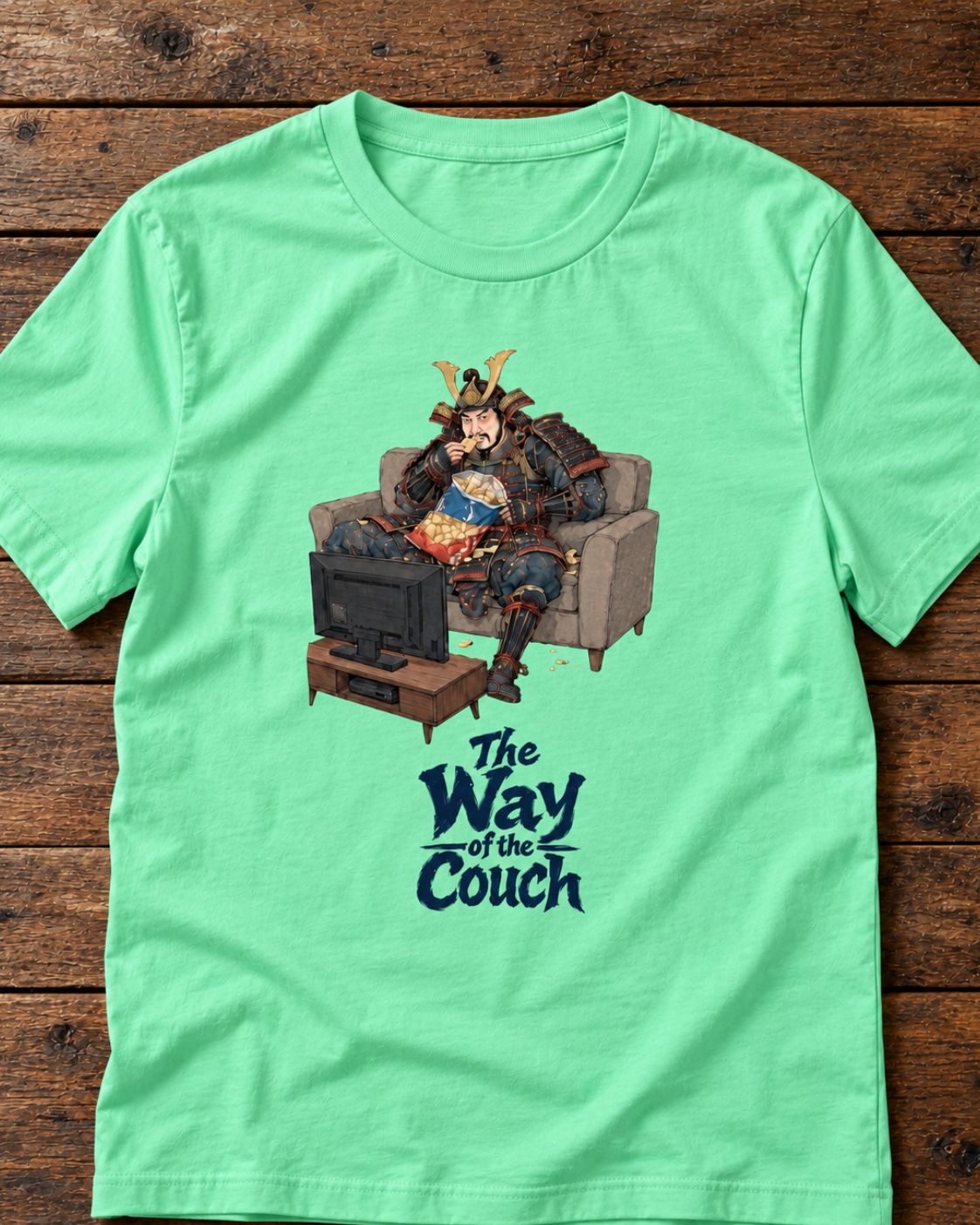 The Way of the Couch Samurai T-Shirt – Funny Japanese Art Unisex Graphic Tee